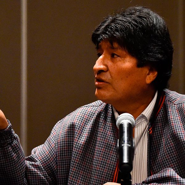 Arkivbild. Bolivias före detta preident Evo Morales.