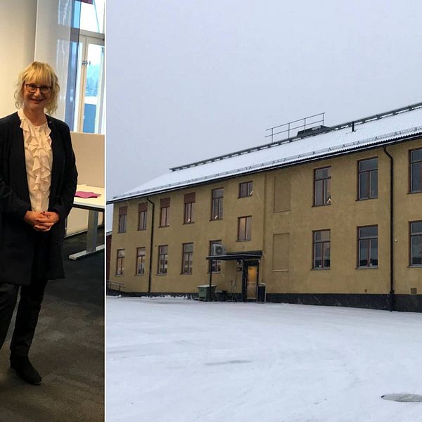 Statens servicecenters generaldirektör Thomas Pålsson och civilminister Lena Micko (S) inviger servicekontoret i Sollefteå.