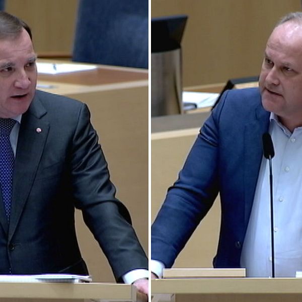 Stefan Löfvens (S) replik till Jonas Sjöstedt (V): ”Hade jag inte skrivit under januariöverenskommelsen hade Jonas Sjöstedt fått som han vill – att Ulf Kristersson är statsminister.