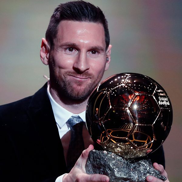 Lionel Messi vann sin sjätte Ballon d'Or.