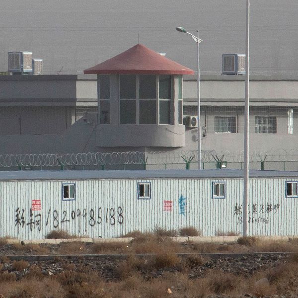 Ett vakttorn i västra Xinjiang.