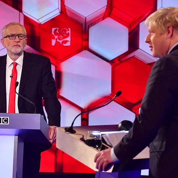 Corbyn och Johnson möttes i BBC:s partiledardebatt inför det brittiska valet.