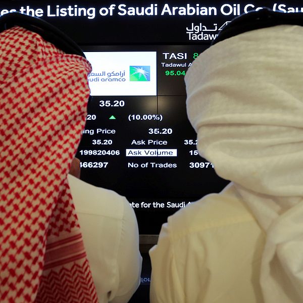 Under onsdagen börsnoterades Saudi Aramco.
