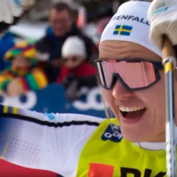 Linn Svahn skrällvann sprintfinalen i Davos.