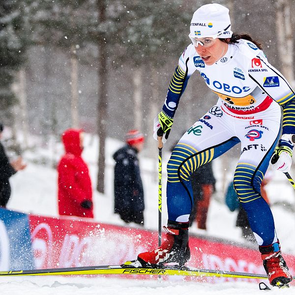 Charlotte Kalla tävlar i Tour de Ski.