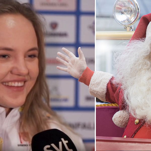 Både Linn Svahn och Stina Nilsson tittar på julkalendern varje morgon.