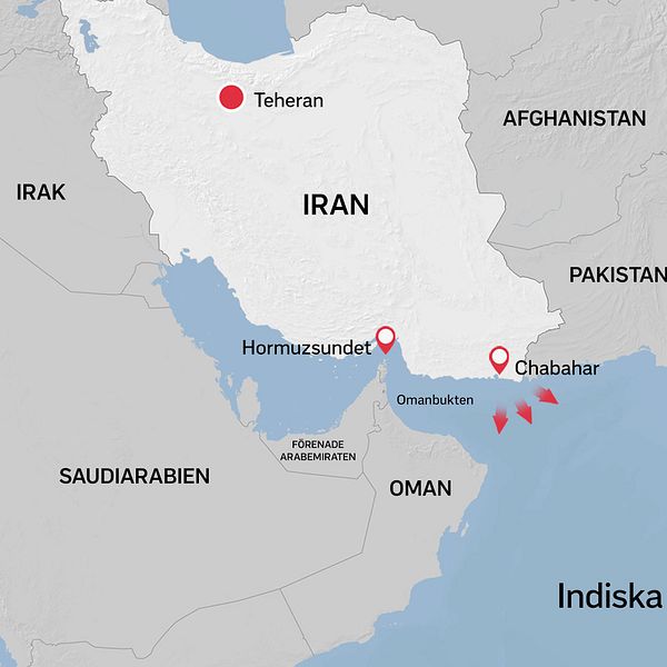 Marinövningen utgår ifrån hamnen Chahbahar nära Pakistans gräns, enligt iranska uppgifter.