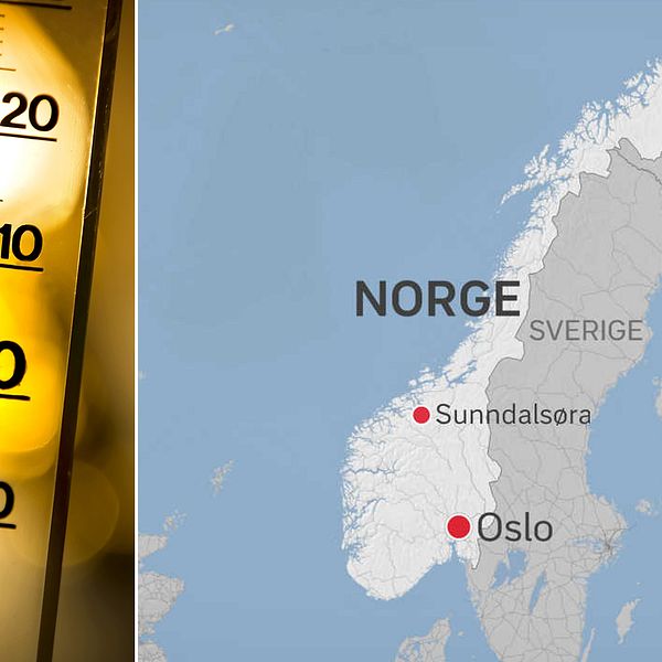 Nytt värmerekord har uppmäts i Norge för januari månad.