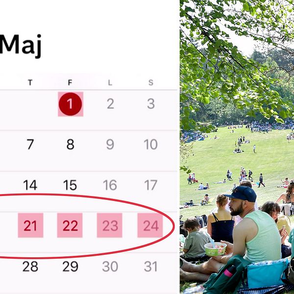 I maj finns goda chanser att med några få semesterdagar få till längre ledighet