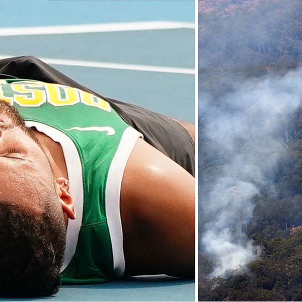 Är de tidigare bränderna farliga för Nick Kyrgios och de andra Australian Open-spelarna eller ej?