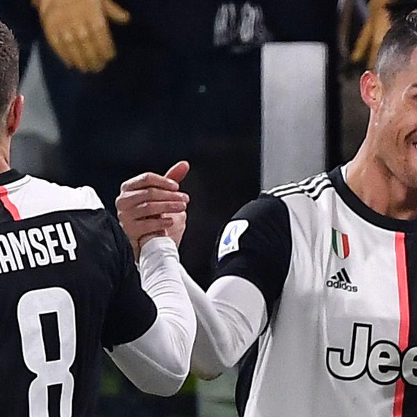 Cristiano Ronaldo fick jubla två gånger för Juventus.