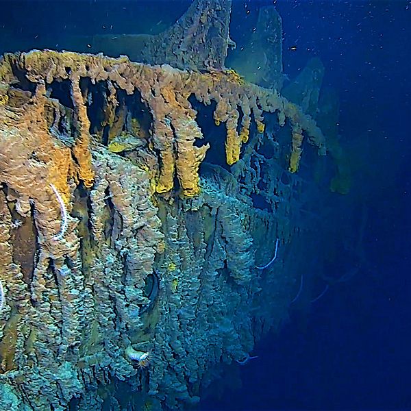 Bild från vraket av Titanic