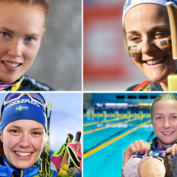 Tove Alexandersson, Stina Nilsson, Hanna Öberg och Sarah Sjöström är nominerade till Årets kvinnliga idrottare.