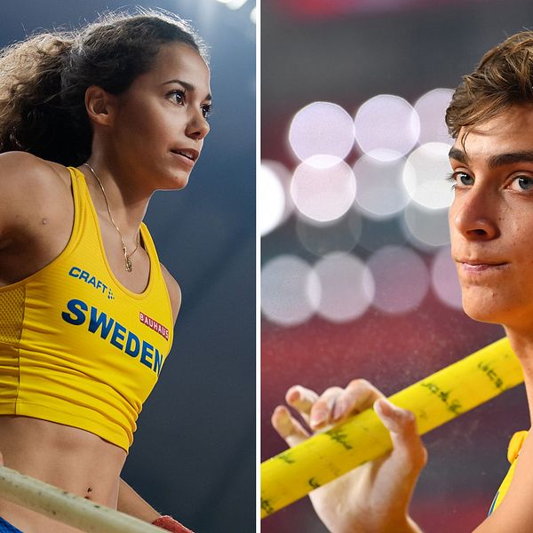 Angelica Bengtsson och Armand Duplantis.