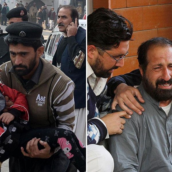 Över 100 personer dödades och ytterligare ett hundratal skadades när talibanerna på tisdagsmorgonen stormade en skola i Peshawar i Pakistan. Nu berättar vittnen och släktingar om det fruktansvärda dramat inne på skolan.