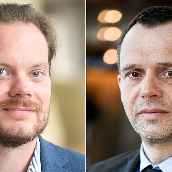 Martin Kinnunen (SD), miljöpolitisk talesperson och Jens Holm (V), miljöpolitisk talesperson.