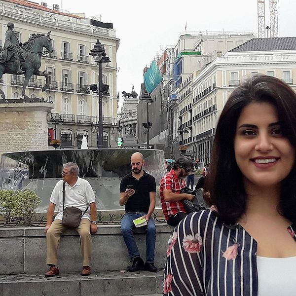 Loujain al-Hathloul, saudisk kvinnorättsaktivist.