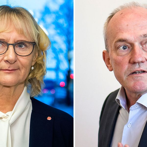 Civilminister lena Micko och SCB:s generaldirektör Joakim Stymne