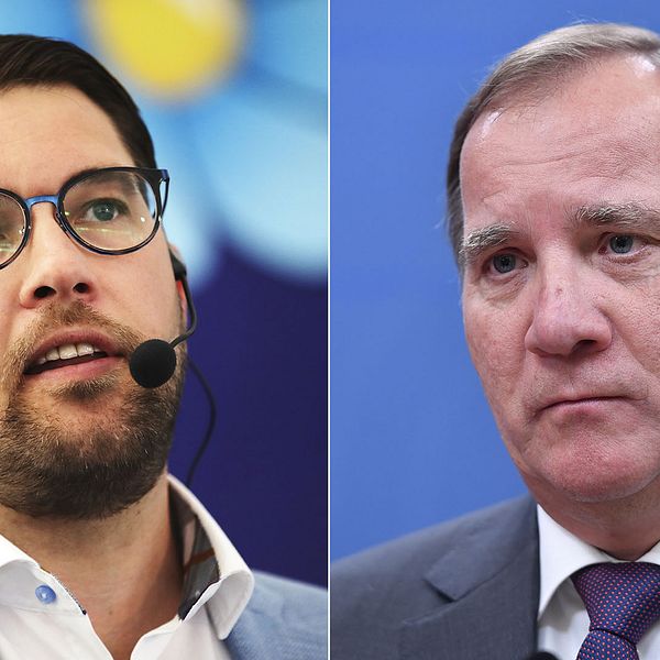 Jimmie Åkesson (SD) och Stefan Löfven (S).