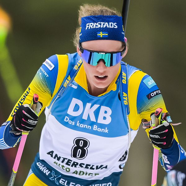 Hanna Öberg under damernas masstart.