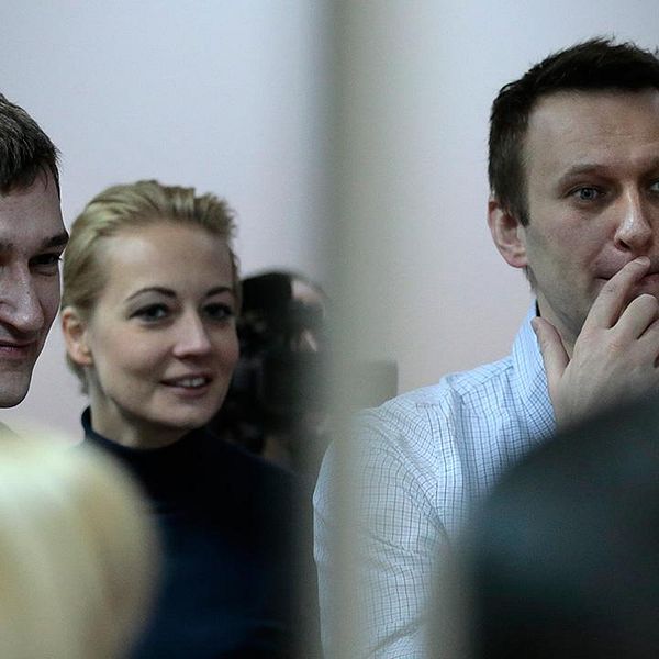 Oleg och Aleksej Navalnyj efter domen