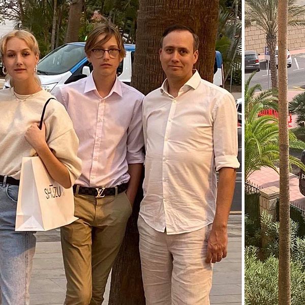 Familjen Strandvik från Åland bestående av Harriet, Emilia, Daniel och Thomas är fast på hotellet H10 Costa Adeje Palace på Teneriffa på grund av coronaviruset.