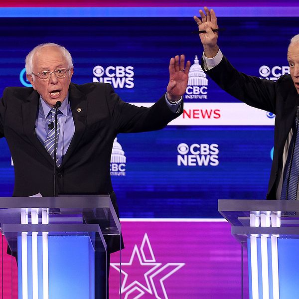 Bernie Sanders och Michael Bloomberg