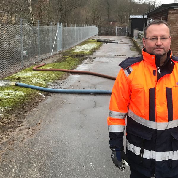 Mattias Hultin, avdelningschef på Laholmsbuktens VA.