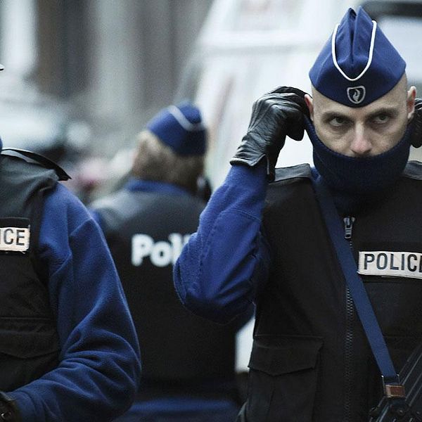 Polis i Verviers, Belgien.