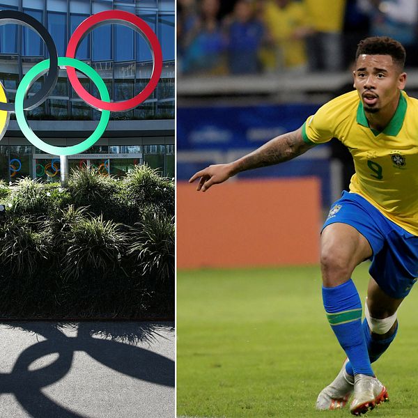 Brasiliens Gabriel Jesus, född 1997, riskerar att missa OS.