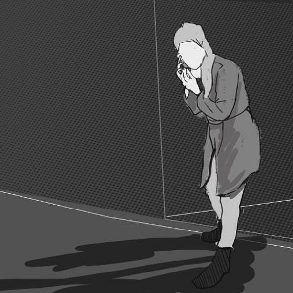 Tecknad bild på kvinna som ringer samtal