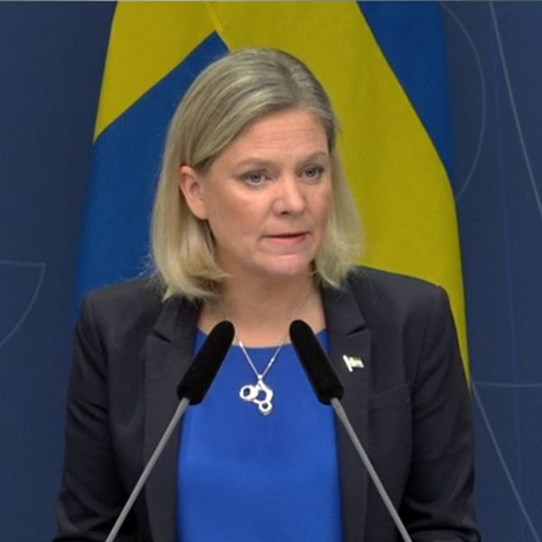 Finansminister Magdalena Andersson (S) presenterar en ny prognos för det ekonomiska läget.