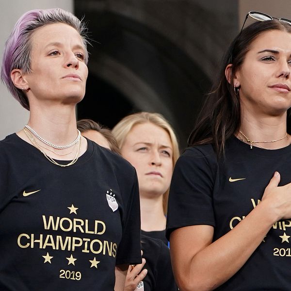 Megan Rapinoe och Alex Morgan, amerikanska landslaget.