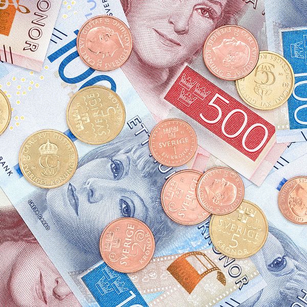 svenska sedlar och mynt sverige pengar kronor krona