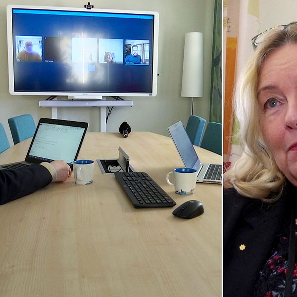 Värmlands regionfullmäktiges ordförande Jane Larsson (C) om att det ännu inte finns teknisk lösning för digitalt fullmäktigesammanträde.