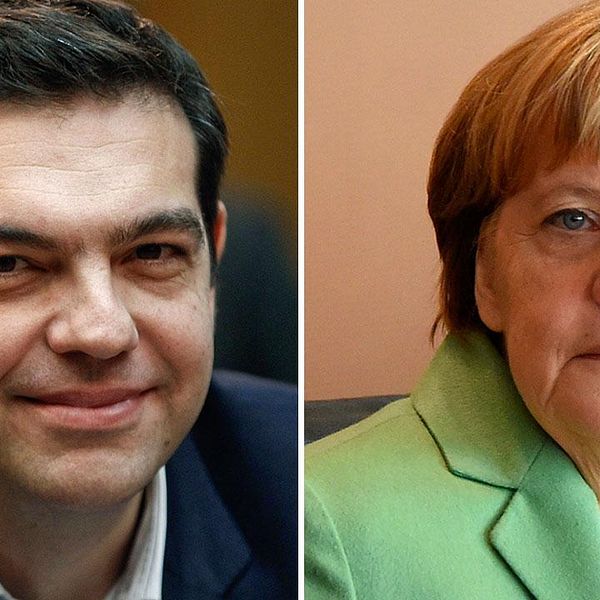 Den stora striden mellan Aten och Berlin handlar om framtiden: Alexis Tsipras vill att delar av Greklands skuld ska skrivas av men Tyskland och Angela Merkel avvisar de kraven och menar att Grekland i princip måste fortsätta den politik som den förra regeringen fört.