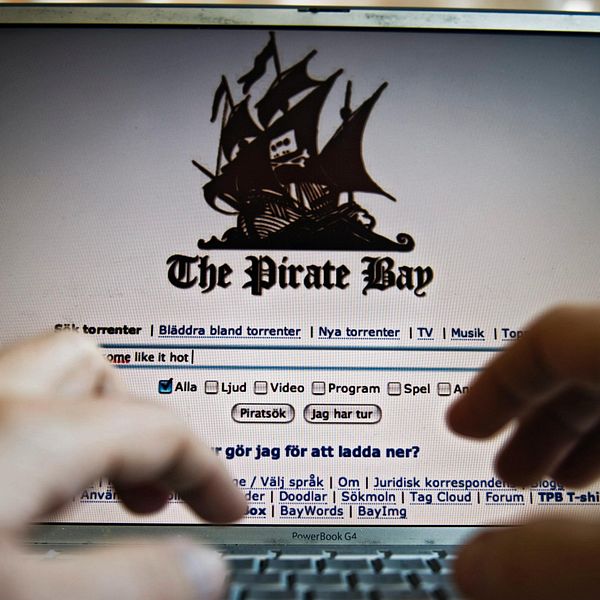 Fildelningssajten The Pirate Bay är en av de som blockeras.