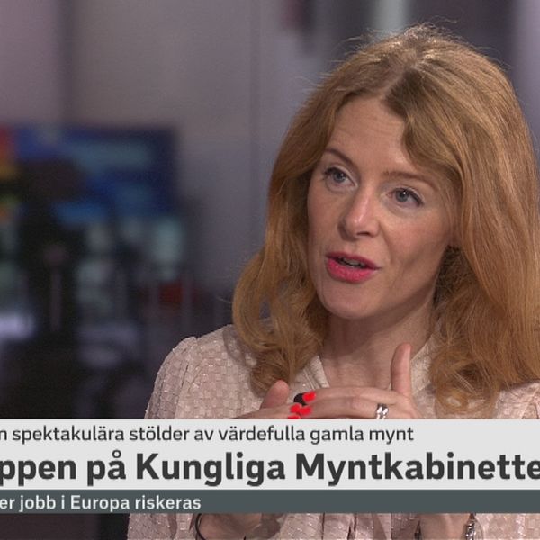 Dokumentärfilmaren Åsa Blanck i SVT:s Morgonstudion.