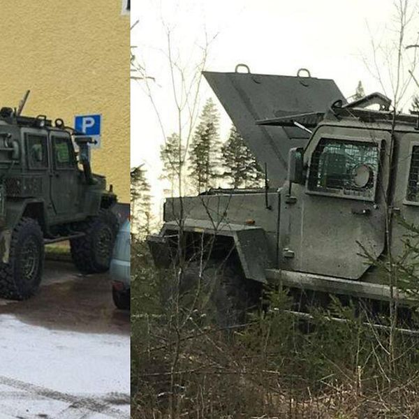 Stulna militärfordon Enköping