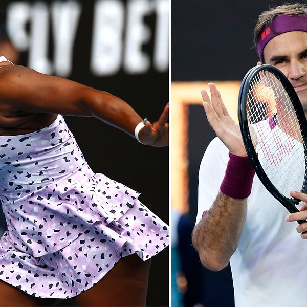 Serena Williams och Roger Federer.