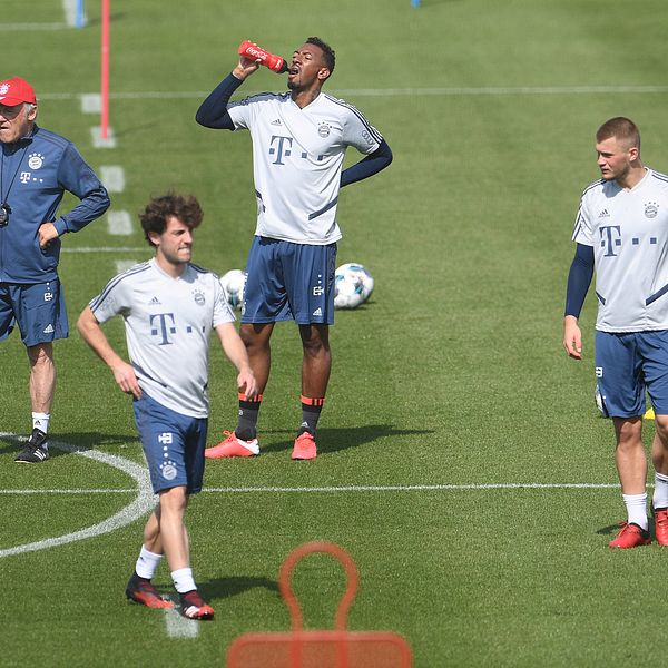Bild från Bayern Münchens träning.