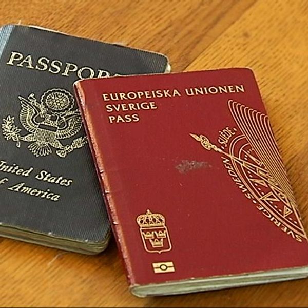 Amerikanskt pass och svenskt pass