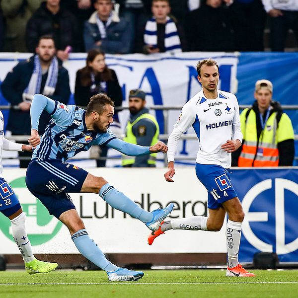 En match mellan Djurgården och IFK Norrköping 2019.