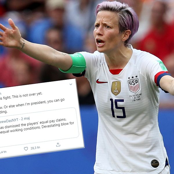 Joe Biden vill att Megan Rapinoe och de andra ska få löner som är jämställda med herrarnas.