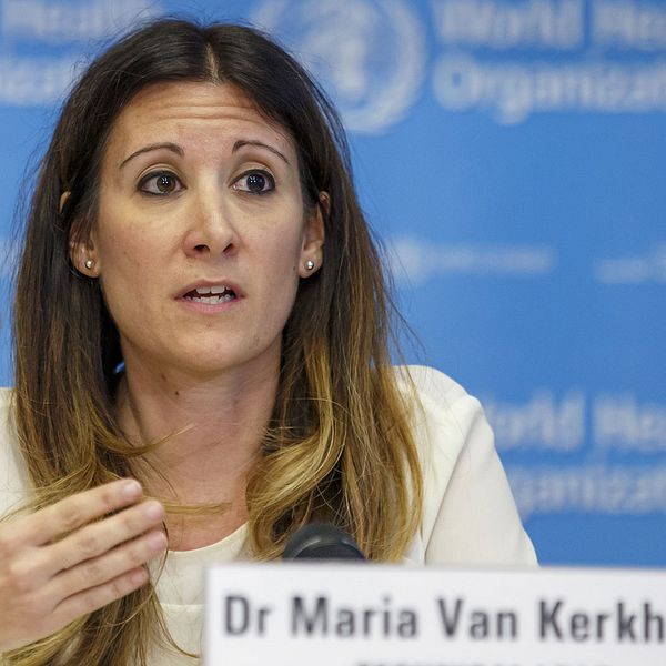 Maria Van Kerkhove, teknisk ledare av WHO:s katastrofprogram.