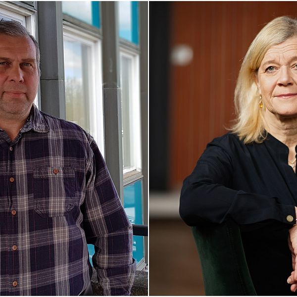 Håkan Engblad ombudsman på GS facket och Lena-Liisa Tengblad, vd på Gröna arbetsgivare.