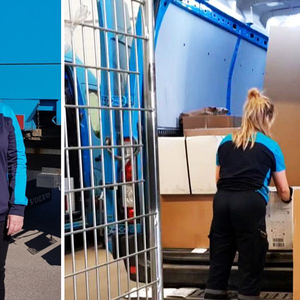 Katarina Sörman, distributionsområdeschef Postnord, berättar om rekordökningen av paket.