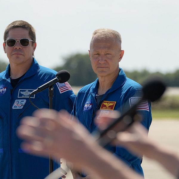 Nasa-astronauterna Robert Behnken och Douglas Hurley.