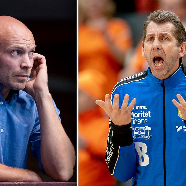 Redbergslids sportchef Henrik Lundström och assisterande tränaren Magnus Wislander, som nu lämnar klubben.