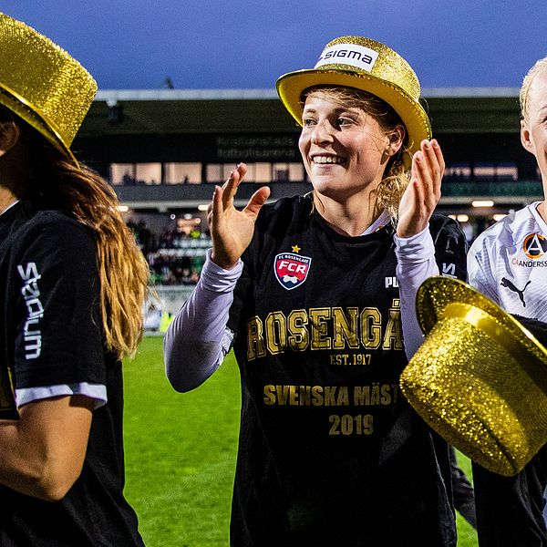 Rosengård firar SM-guldet 2019.